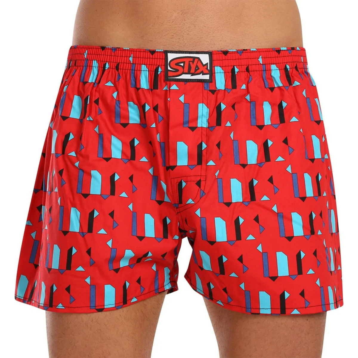 Styx 5PACK pánské trenky art klasická guma vícebarevné (5A1476779) XL
