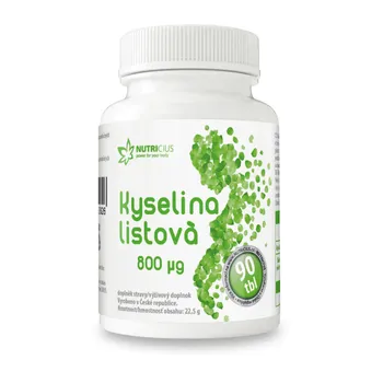 Nutricius Kyselina listová 800 µg 90 tablet