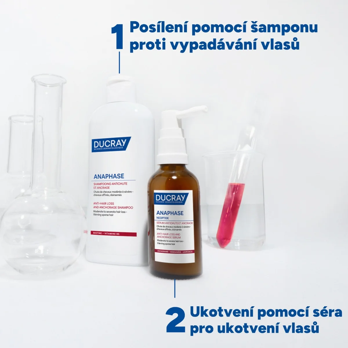 Ducray Anaphase Šampon při vypadávání vlasů 400 ml