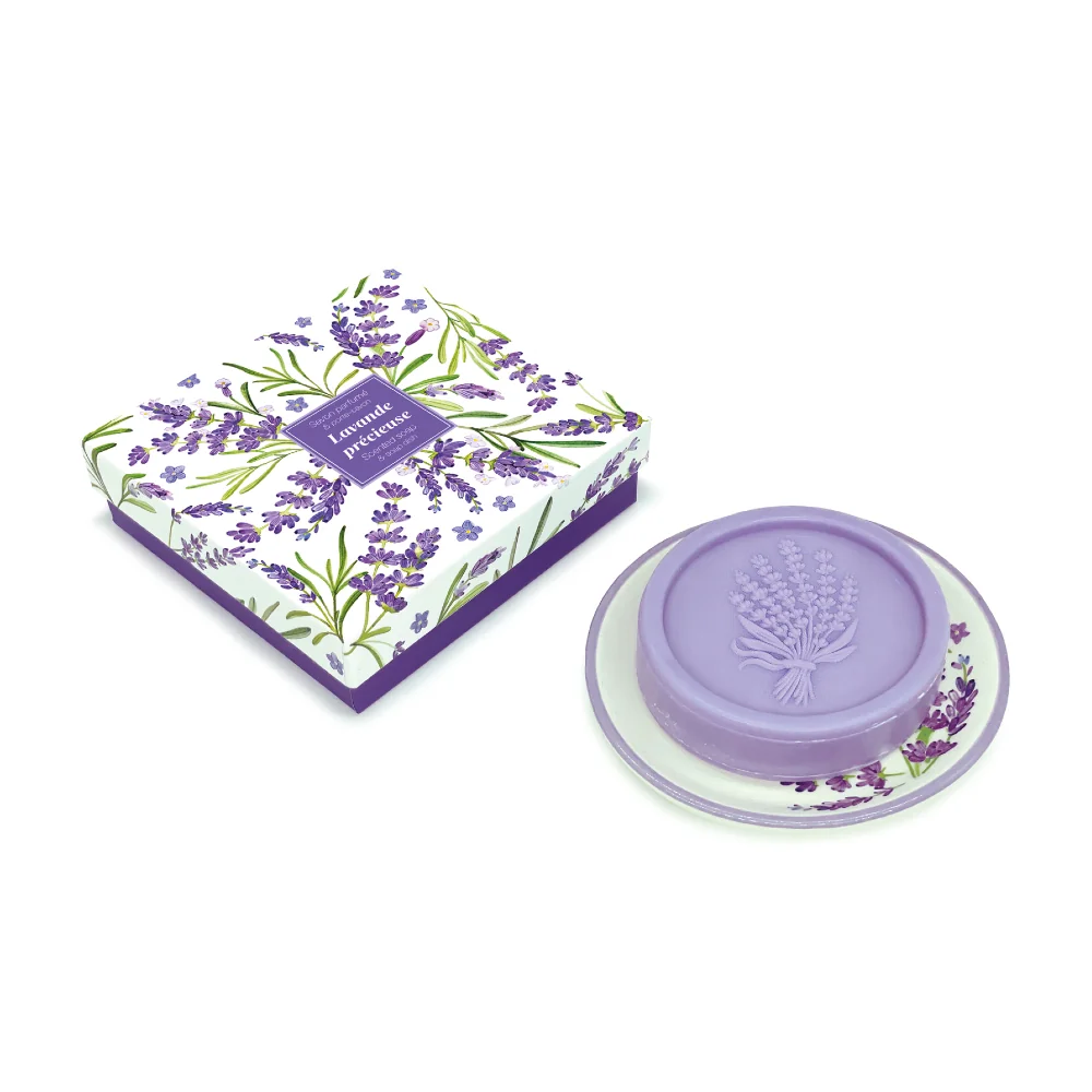 Esprit Provence Tuhé mýdlo s mýdlenkou Levandule set 2 ks