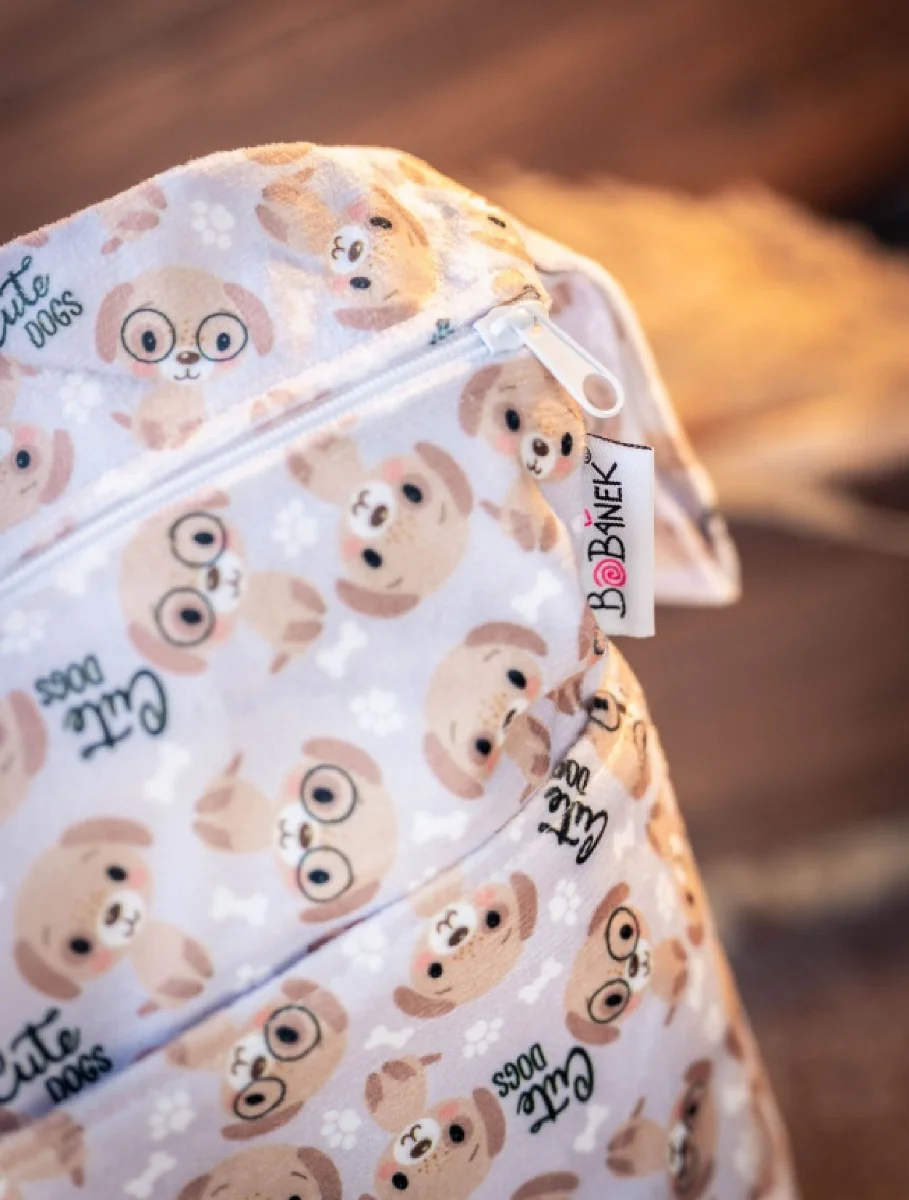 Bobánek Nepromokavá taška extra jemná normal 1 ks cute dogs