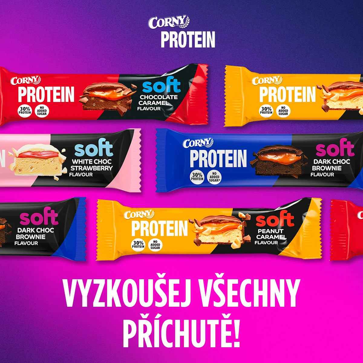 Corny Protein SOFT čokoláda-karamel 45 g