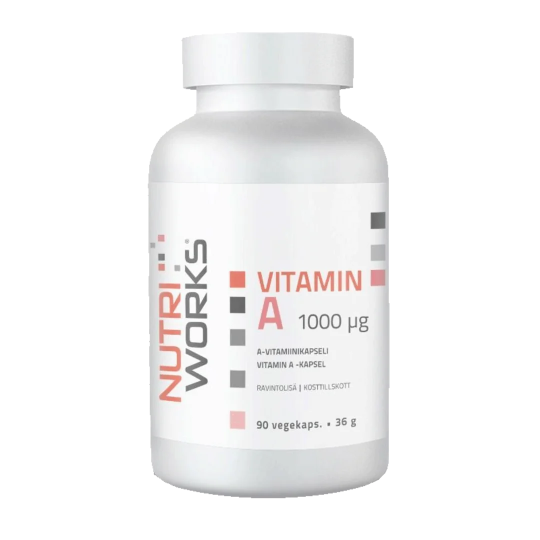 NutriWorks Vitamin A 1000µg - 90 kapslí