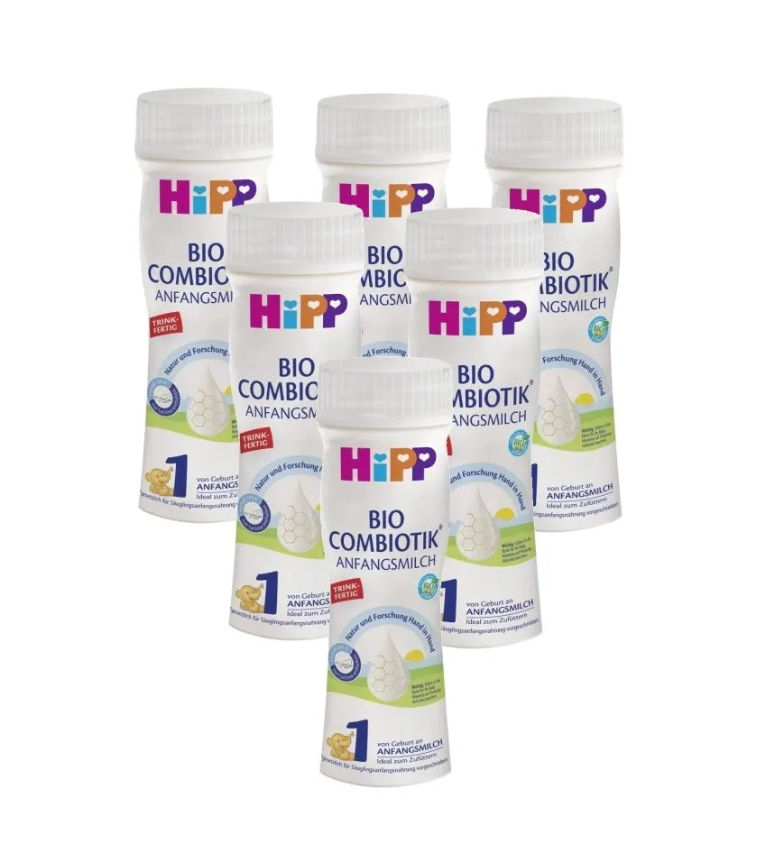 Hipp 1 BIO Combiotik Počáteční mléčná kojenecká výživa 6x200 ml