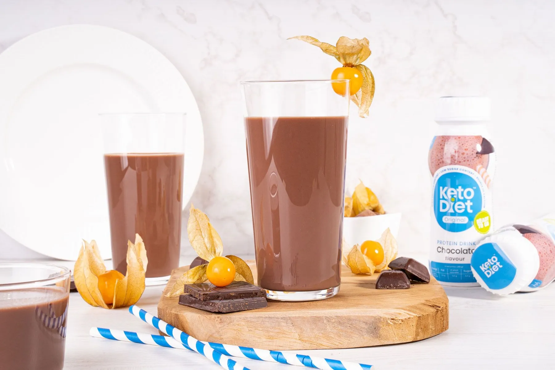 KetoDiet Proteinový drink čokoláda 250 ml