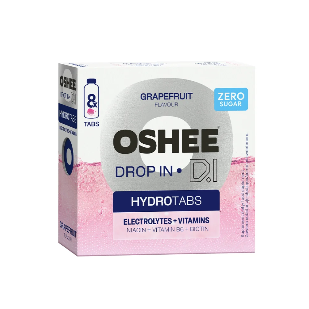 OSHEE DROP IN ZERO Elektrolyty 8 tablet Grapefruit