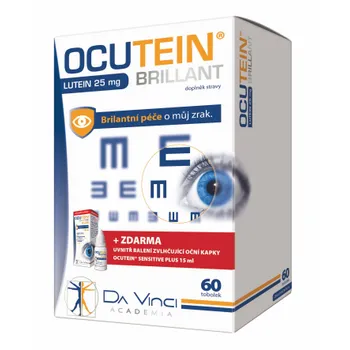 Ocutein Brillant Lutein 25 mg 60 tobolek + kapky