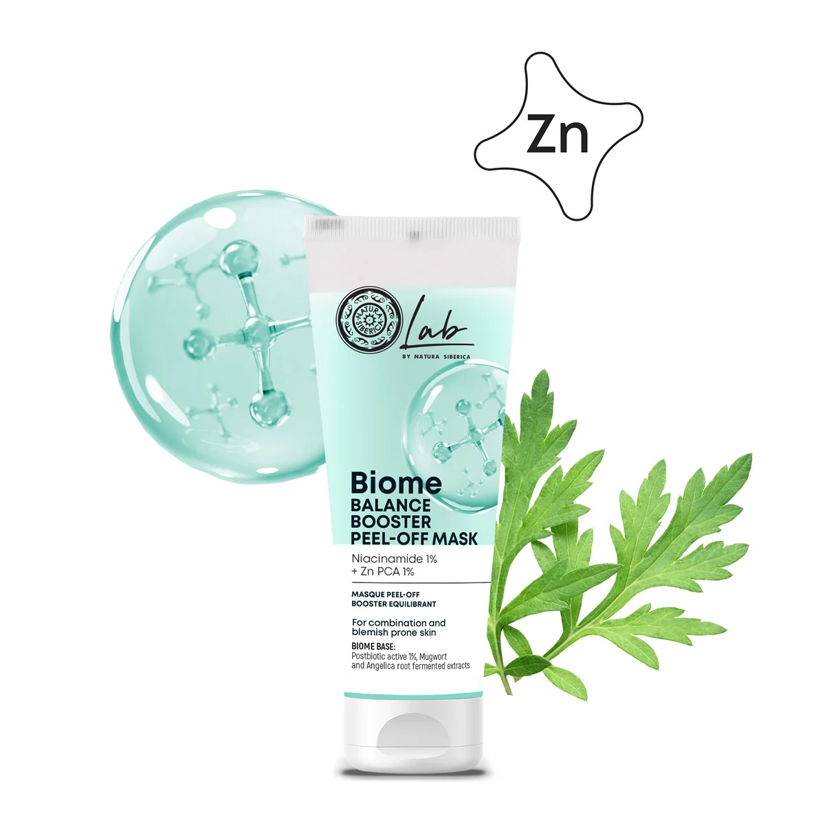 Natura Siberica Lab Biome Balance Booster Slupovací maska 75 ml