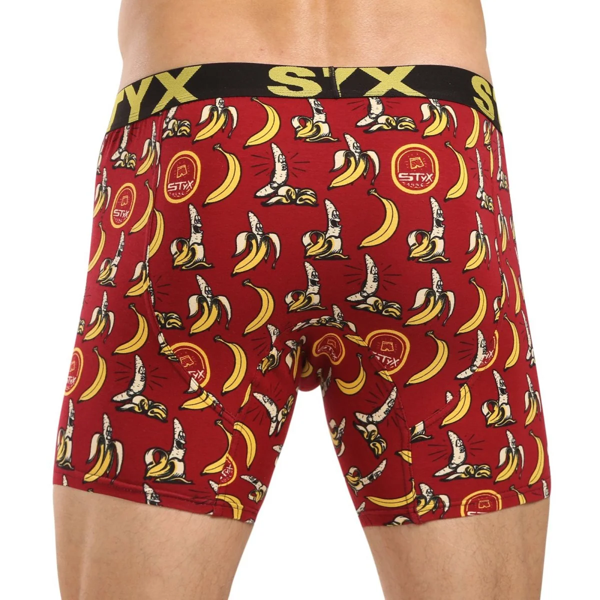 Styx Pánské boxerky long art sportovní guma banány (UN1359) XL