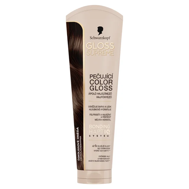 Gloss Supreme Pečující barva na vlasy čokoládově hnědá 145 ml