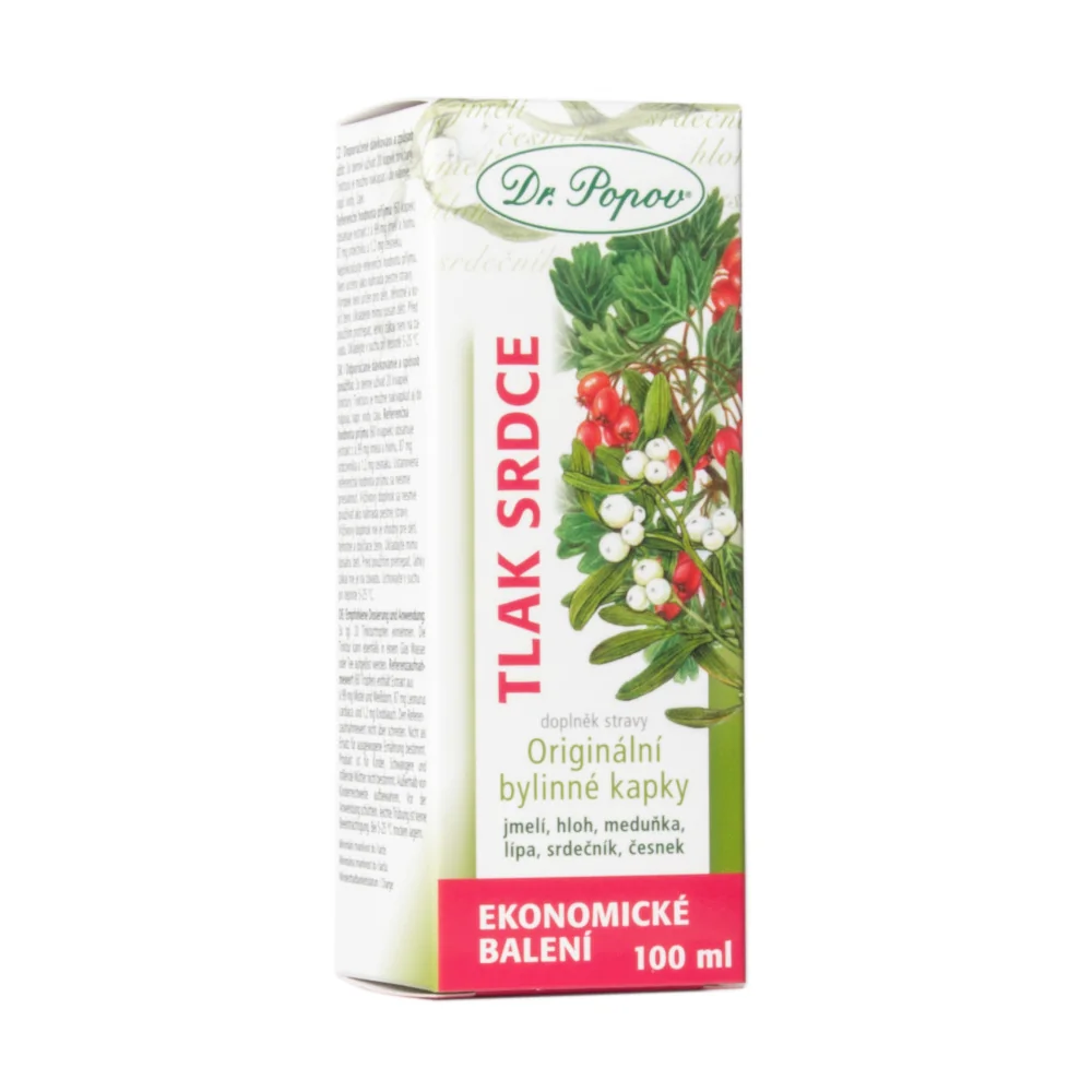 Dr. Popov Tlak srdce bylinné kapky 100 ml