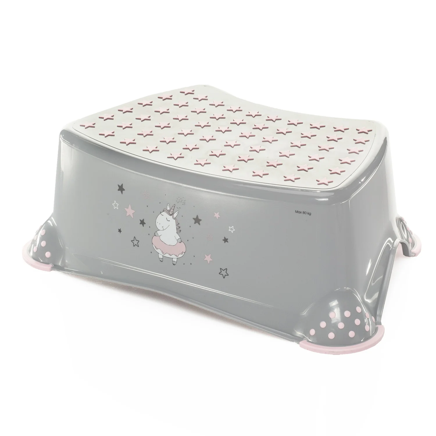 Zopa Stupínek k WC/umyvadlu "Unicorn", Grey/Pink 2