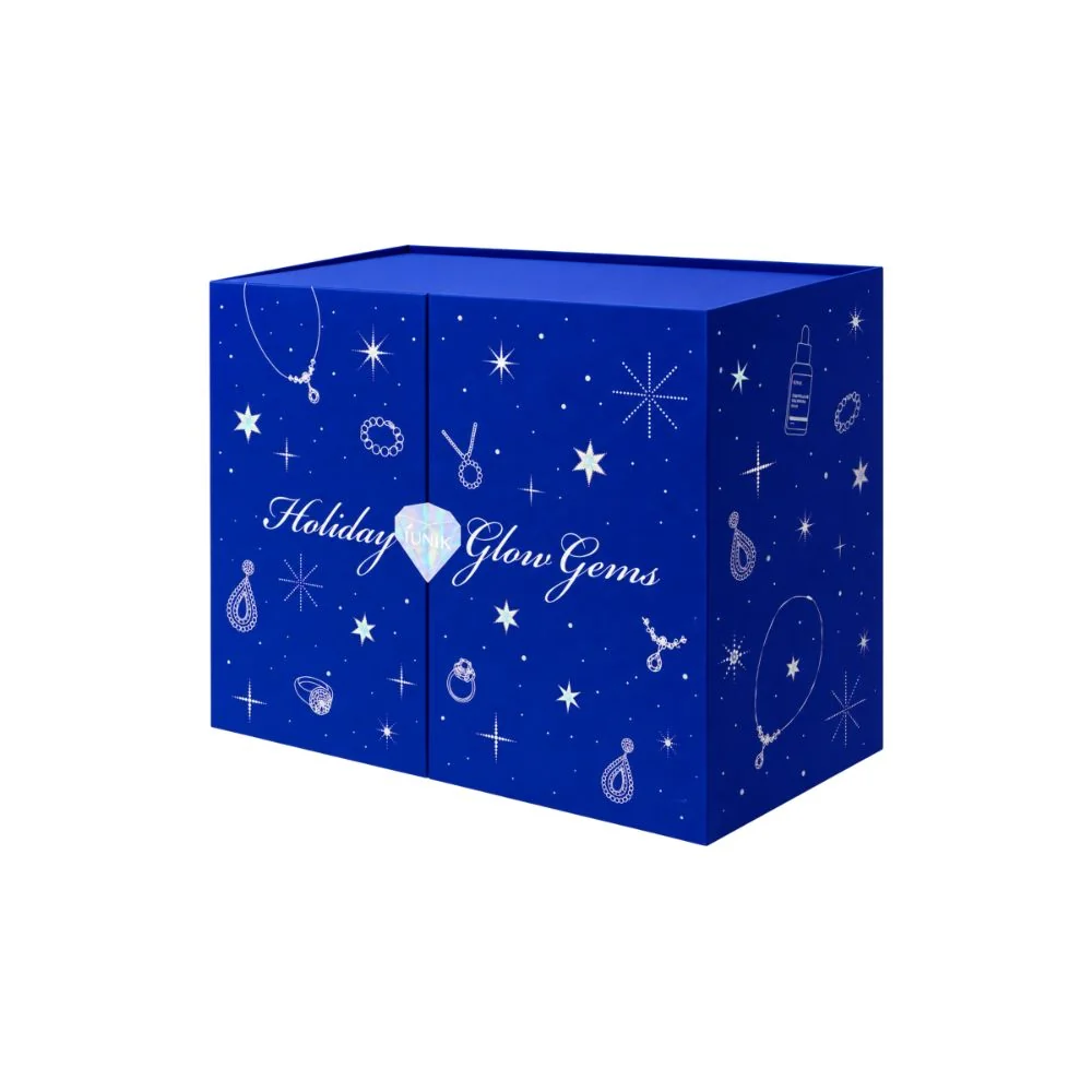 iUNIK Holiday Glow Gems kosmetický adventní kalendář 17 ks