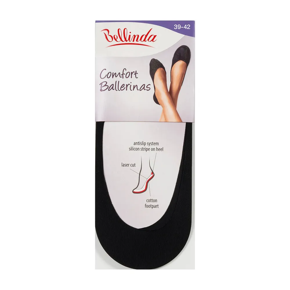 Bellinda Comfort Ballerinas vel. 39/42 dámské bavlněné balerínky 1 pár černé