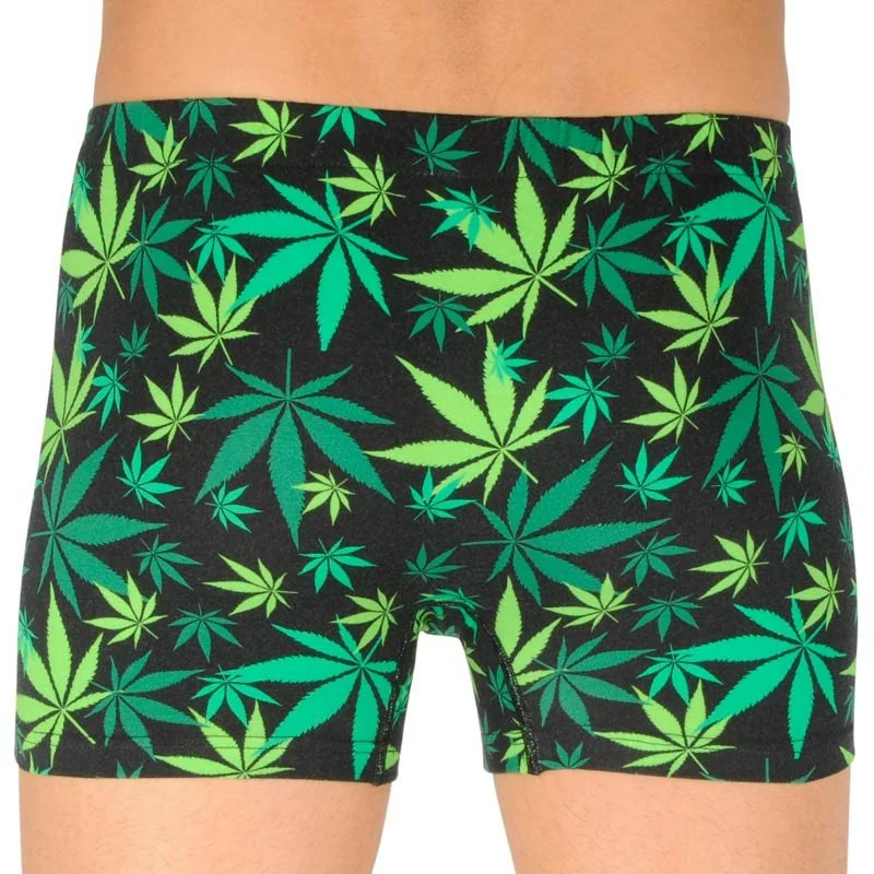 LONKA Pánské boxerky černé (Kevin-grass) XL