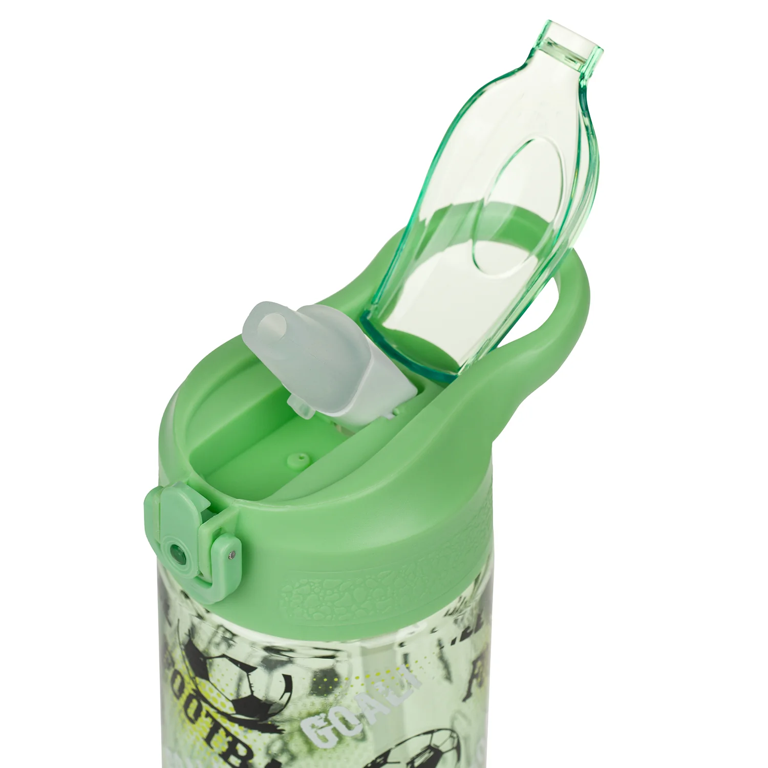 Baagl Tritanová láhev na pití s brčkem Fotbal, 500 ml