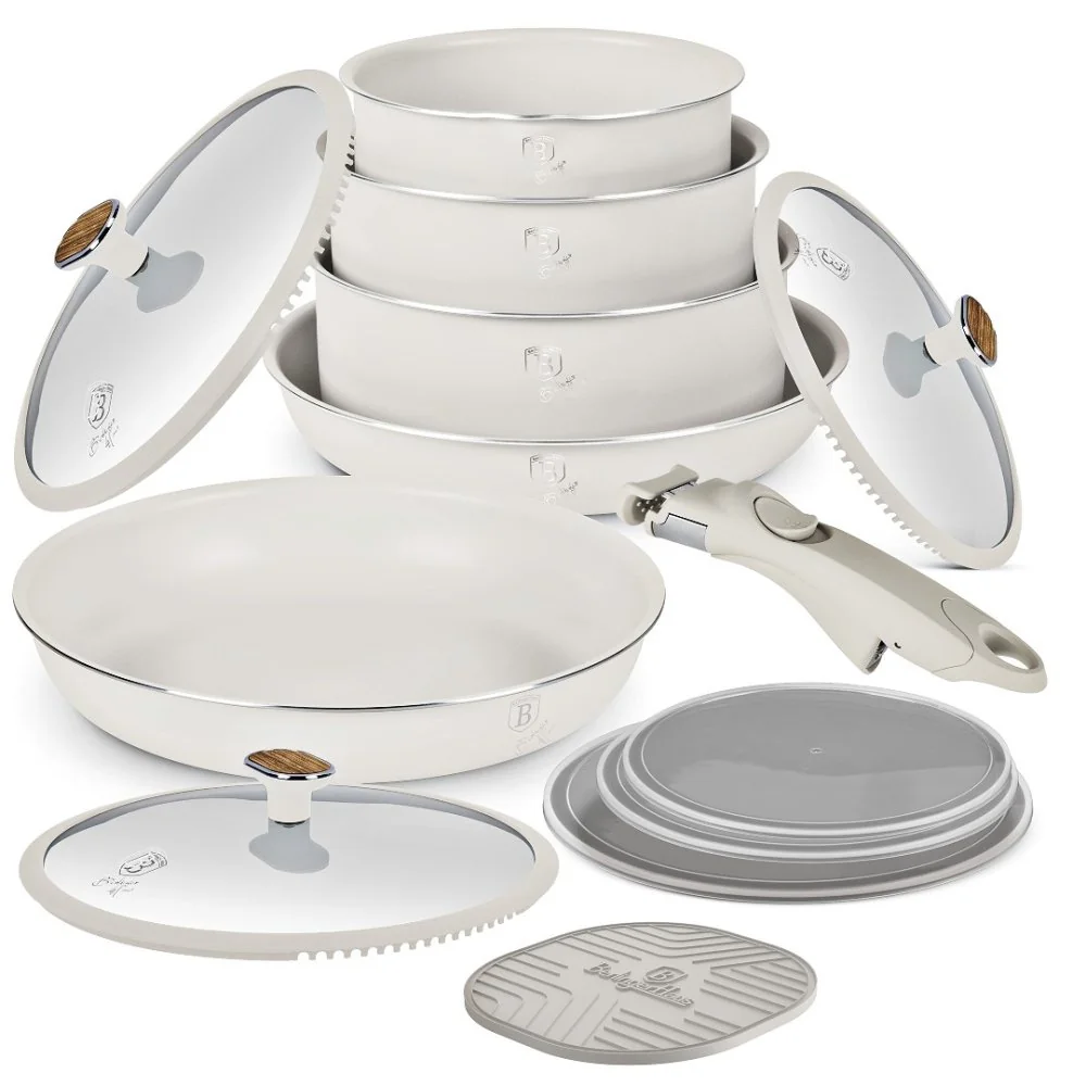 Berlingerhaus Sada nádobí s titanovým povrchem 13 ks Sahara Nordic Collection