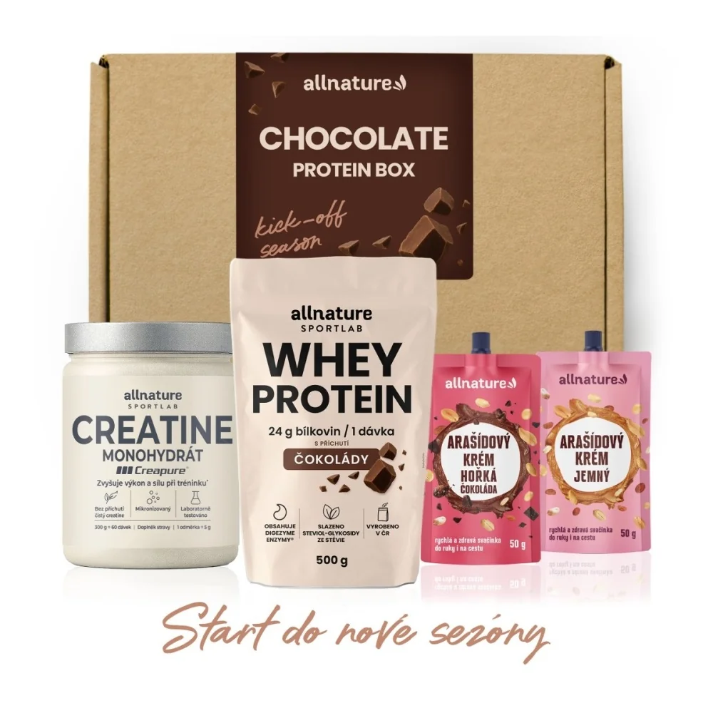 Allnature Chocolate Protein Box 4 ks