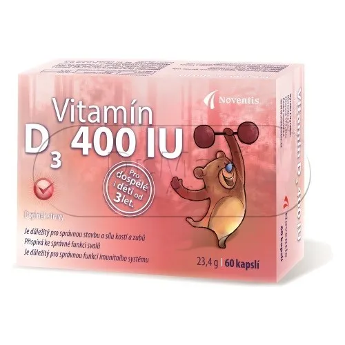 Vitamín D3 400 IU cps.60 (Noventis)
