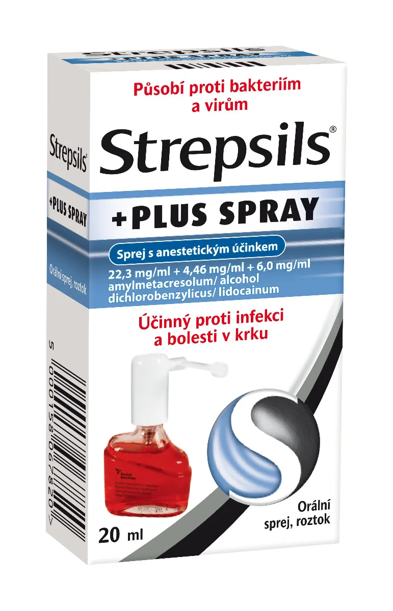 Strepsils Plus Spray orální sprej 20 ml