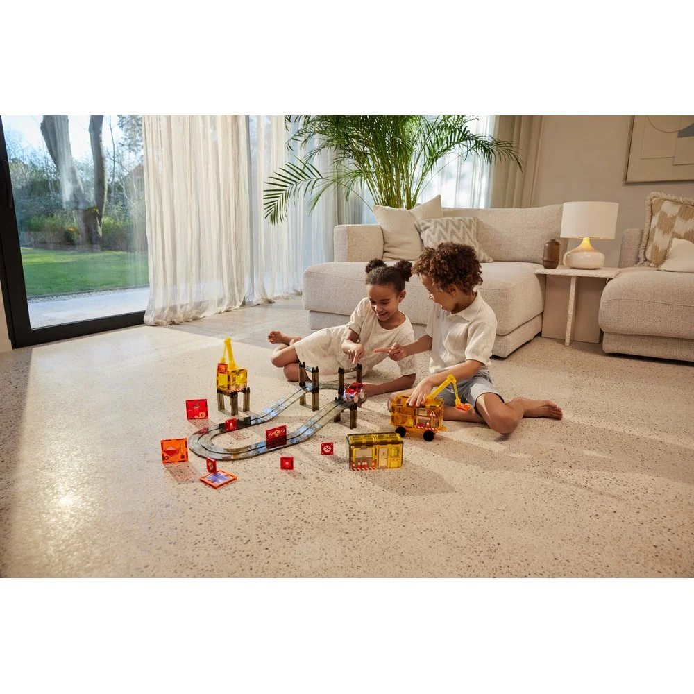 Cleverclixx Magnetická stavebnice Construction Builder Pack Intense - 48 ks