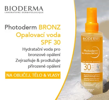 BIODERMA Photoderm BRONZ Opalovací voda SPF30, hydratační voda pro broznové opálení, zvýrazňuje a prodlužuje přirozené opálení. Na obličej, tělo a vlasy. BIODERMA Photoderm BRONZ Opalovací voda SPF30, hydratační voda pro broznové opálení, zvýrazňuje a prodlužuje přirozené opálení. Na obličej, tělo a vlasy.