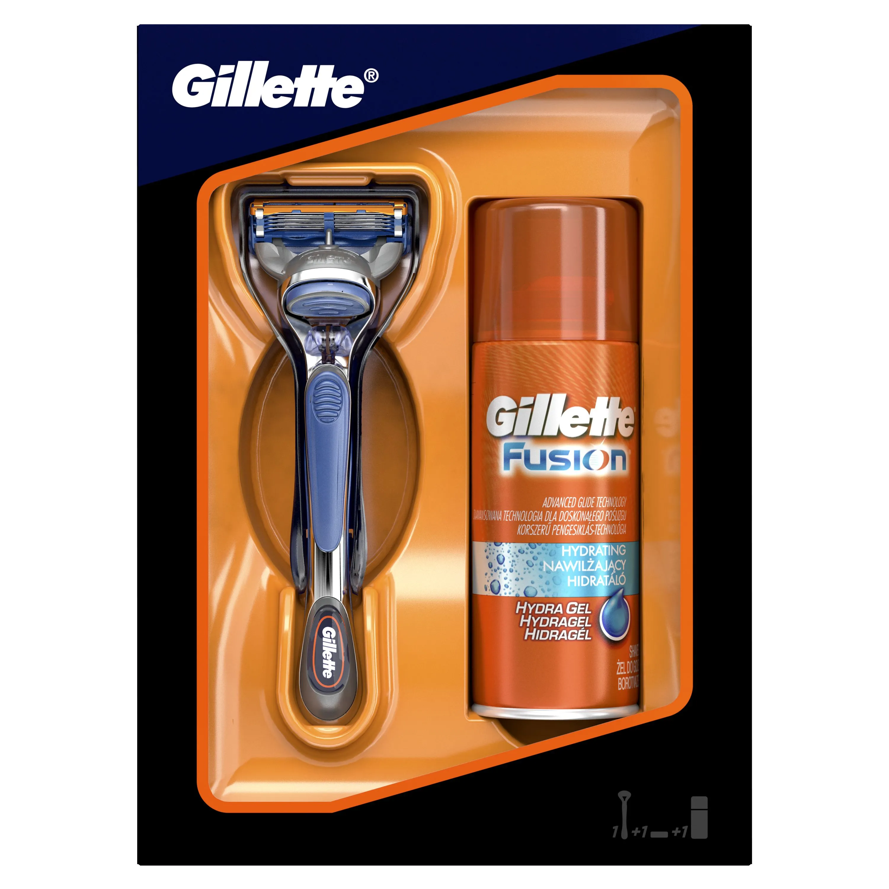 Gillette Holicí strojek + gel na holení 75 ml
