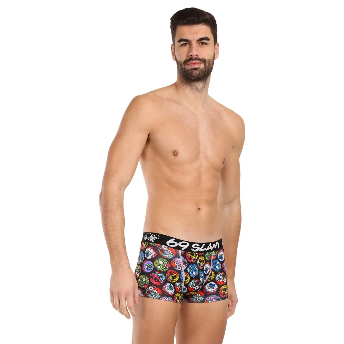 69SLAM Pánské boxerky hip monster ball mason (MSYMNR-PO) L