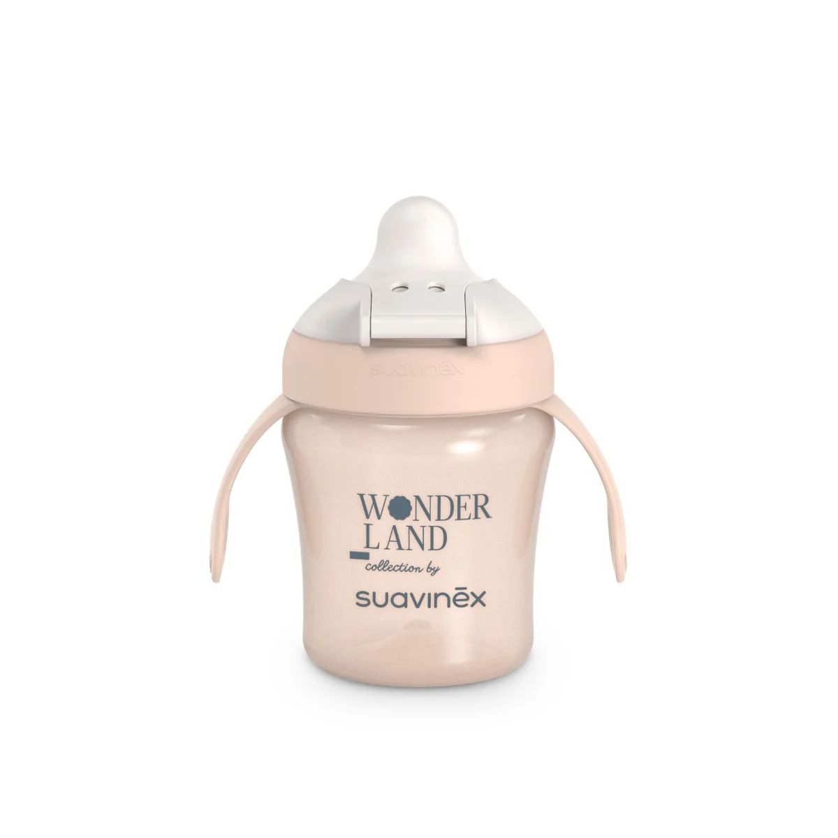 Suavinex Wonderland Nerozlitný hrníček 6m+ 200 ml 1 ks růžový