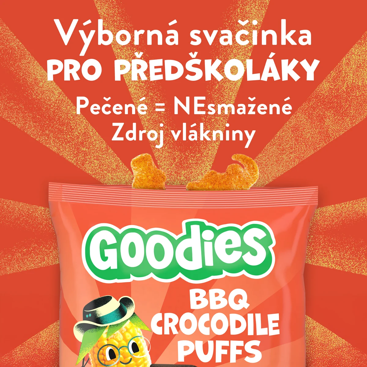 Goodies BBQ křupky krokodýli 30 g