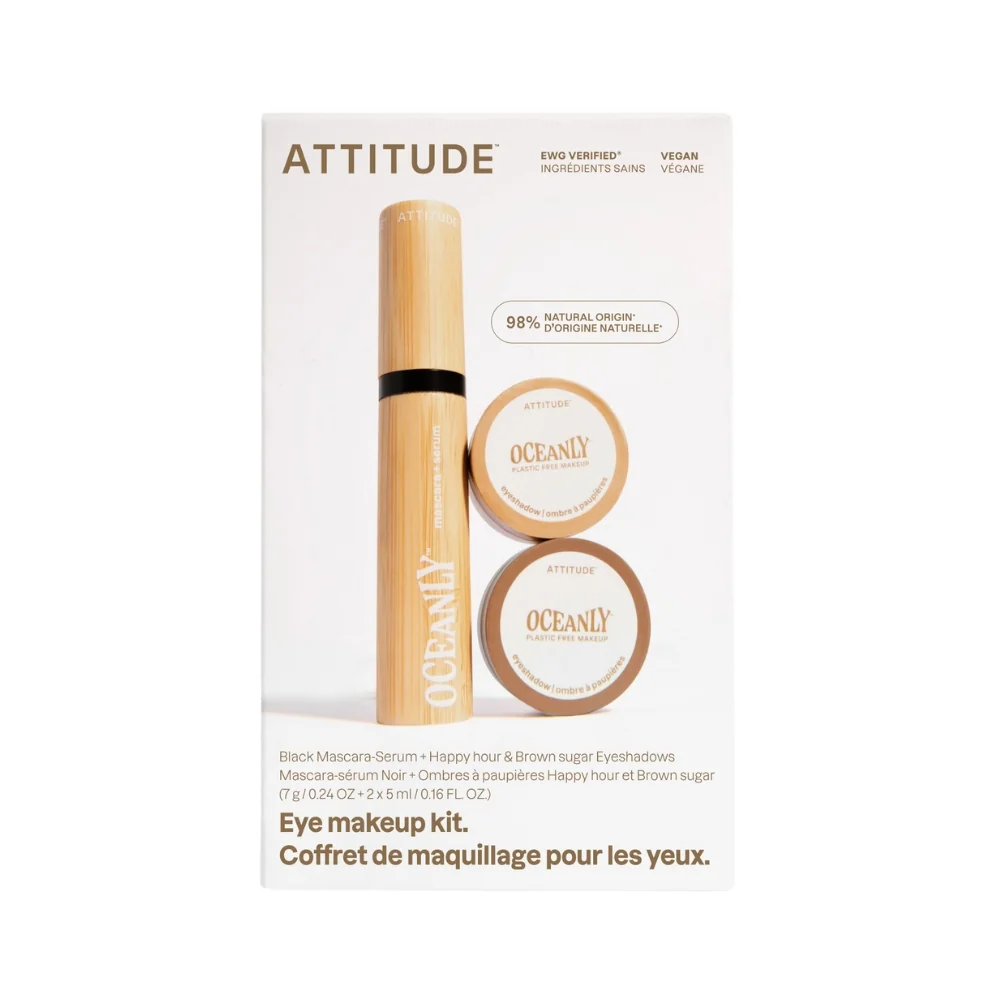 ATTITUDE Oceanly Set na líčení očí Brown 3 ks