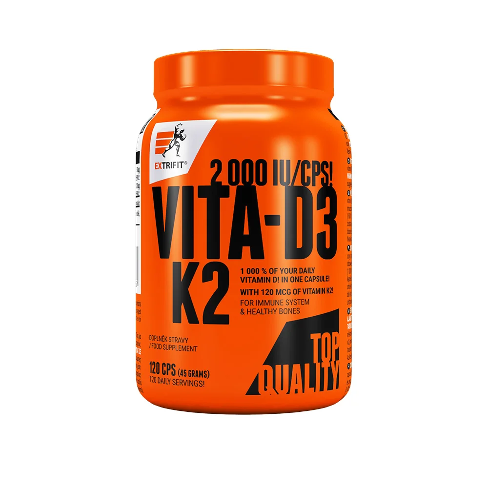 Extrifit Vita - D3 K2 2000 IU 120 kapslí