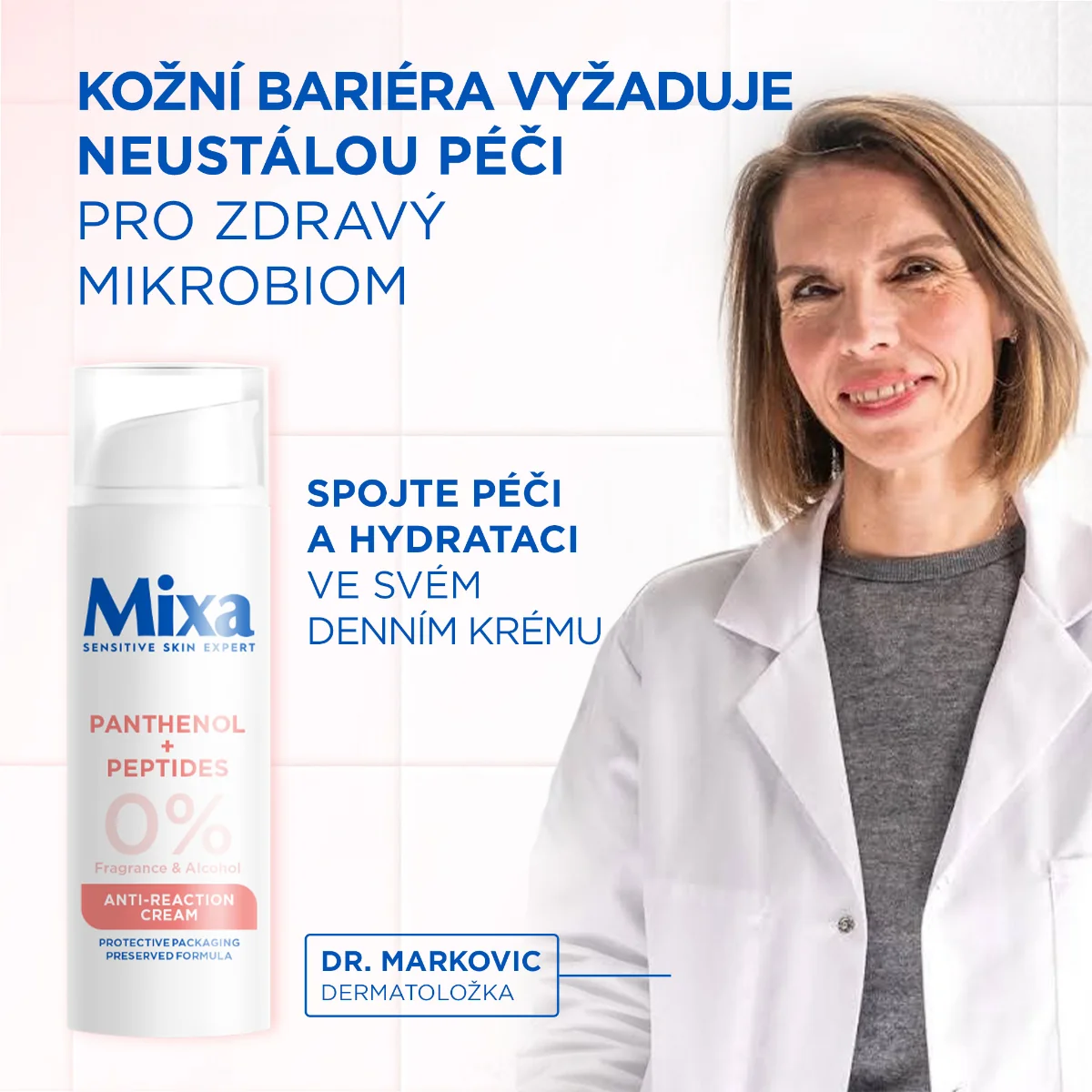 Mixa Anti-Reaction hydratační regenerační krém 50 ml