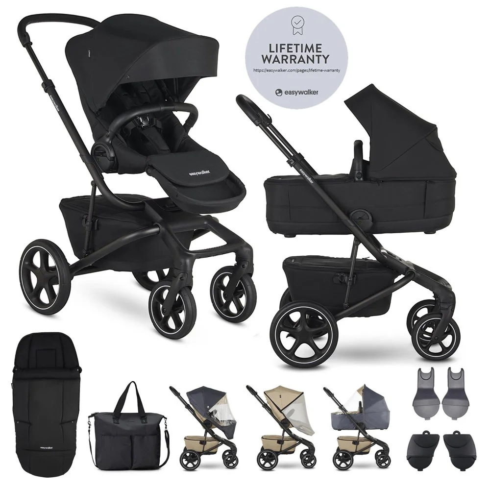 Easywalker Kočárek kombinovaný Jimmey Pepper Black XXL RWS