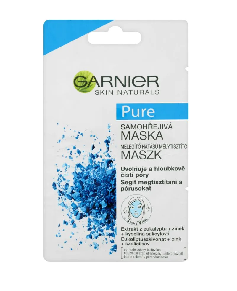 Garnier Skin Naturals Pure samohřejivá maska 2x6 ml