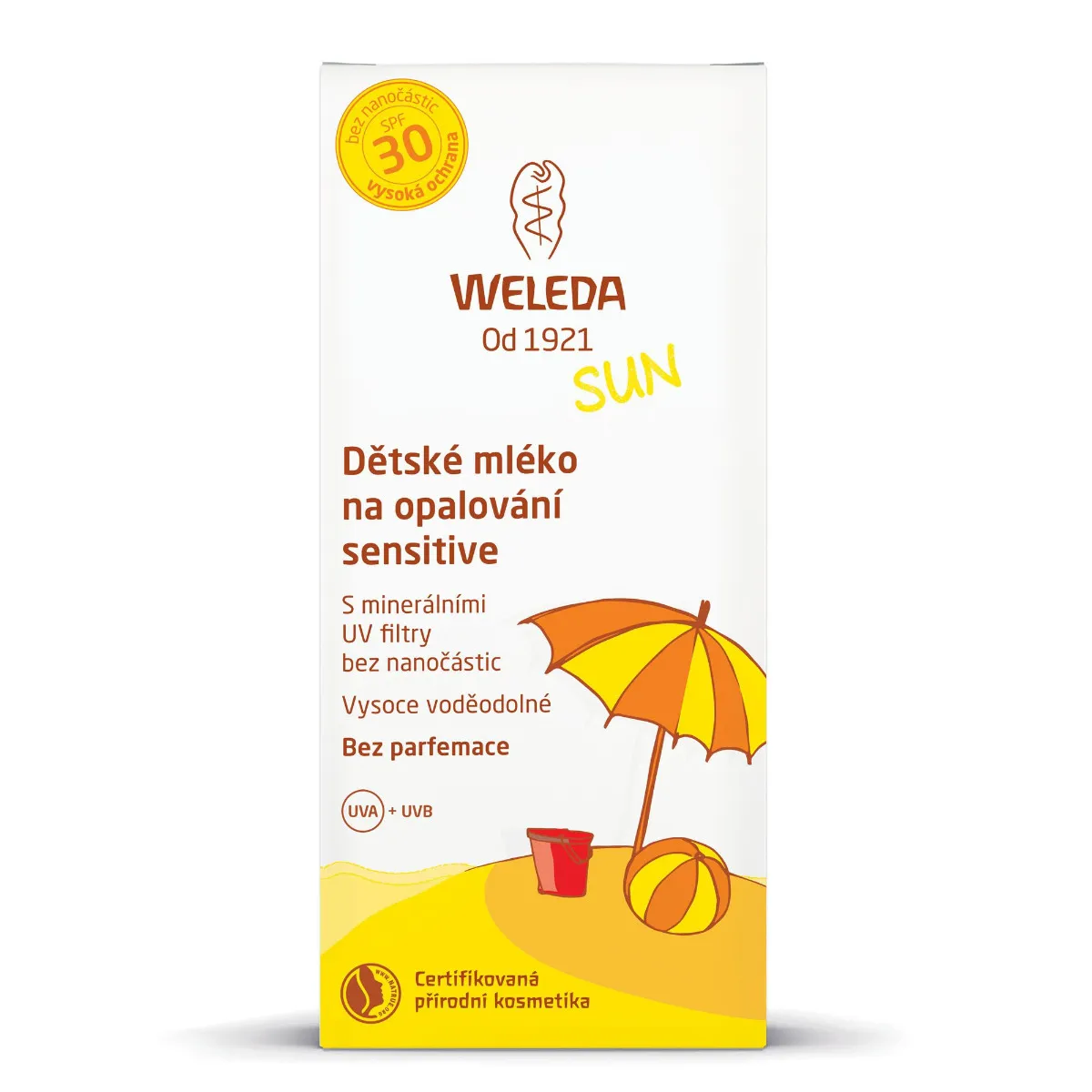 Weleda Dětské mléko na opalování Sensitive SPF30 150 ml