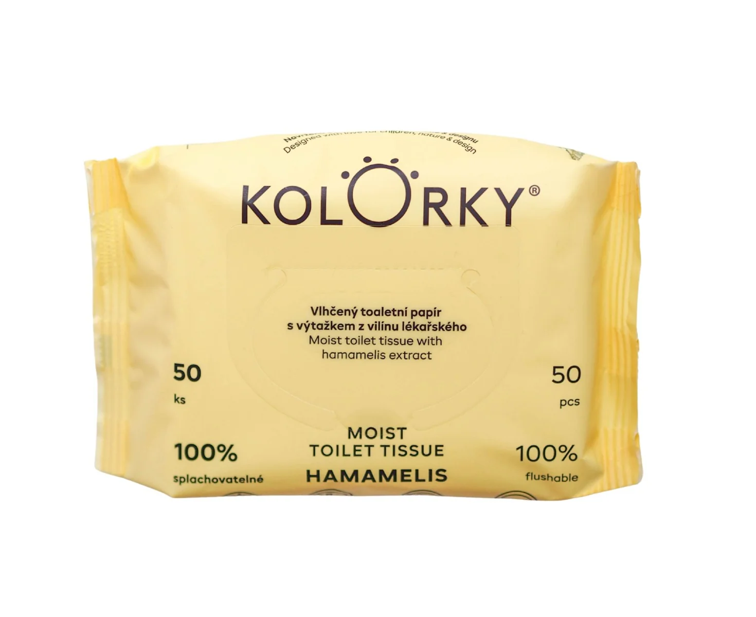 KOLORKY Hamamelis vlhčený toaletní papír s vilínem lékařským 50 ks