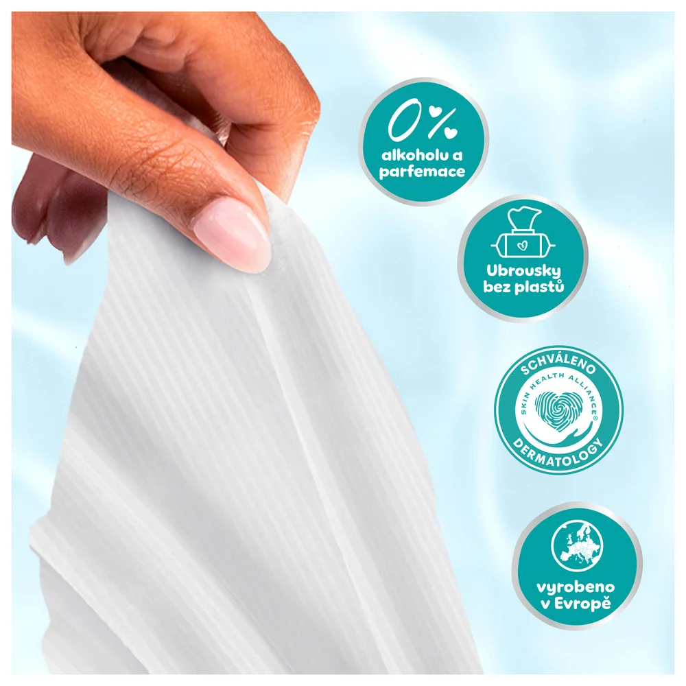 Pampers 99 % Water dětské čisticí ubrousky 3x60 ks