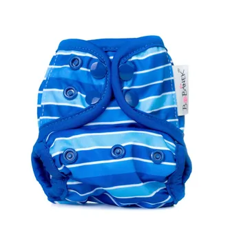 Bobánek Novorozenecké svrchní kalhotky patentky 1 ks modré proužky