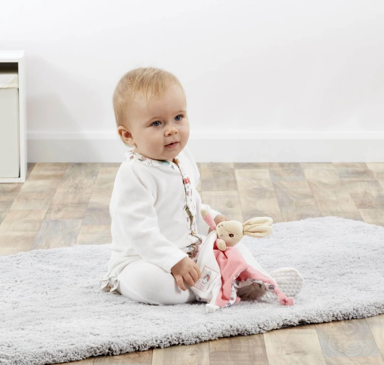 Rainbow Designs Limited Plyšový muchláček králíček Flopsy růžový 