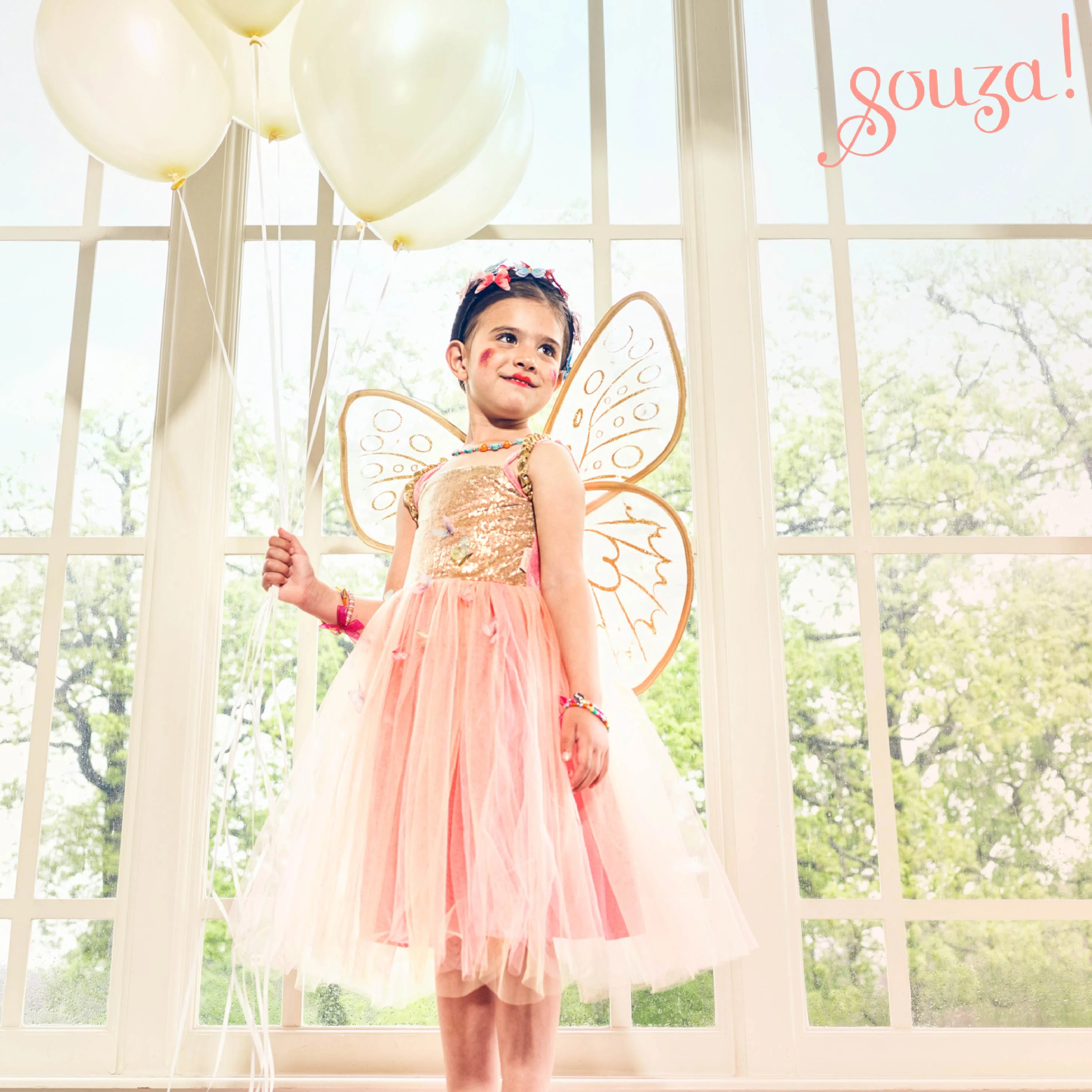 Souza! dětský kostým - Víla Joanna - 3-4 roky, 98-104 cm