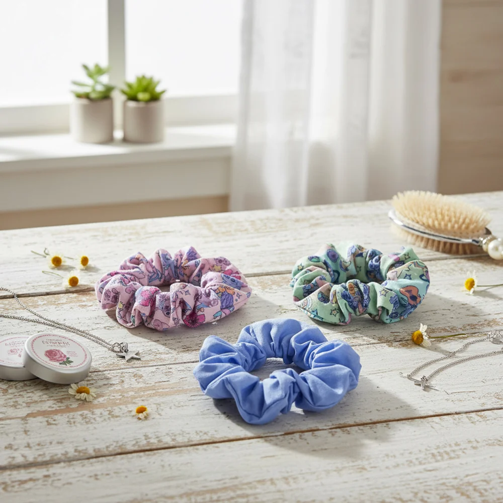 Cerdá Sada gumiček do vlasů scrunchie Stitch 3 ks