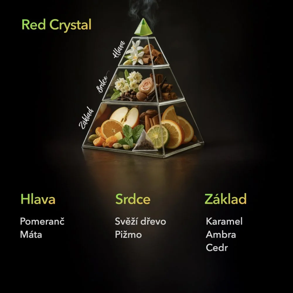 Ambinature Tyčinkový difuzér RED CRYSTAL MIKADO 100 ml Přírodní