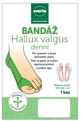 Svorto 026 Bandáž Hallux Valgus denní levá 1 ks