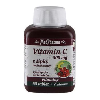 Medpharma Vitamin C se šípky 500 mg 67 tablet