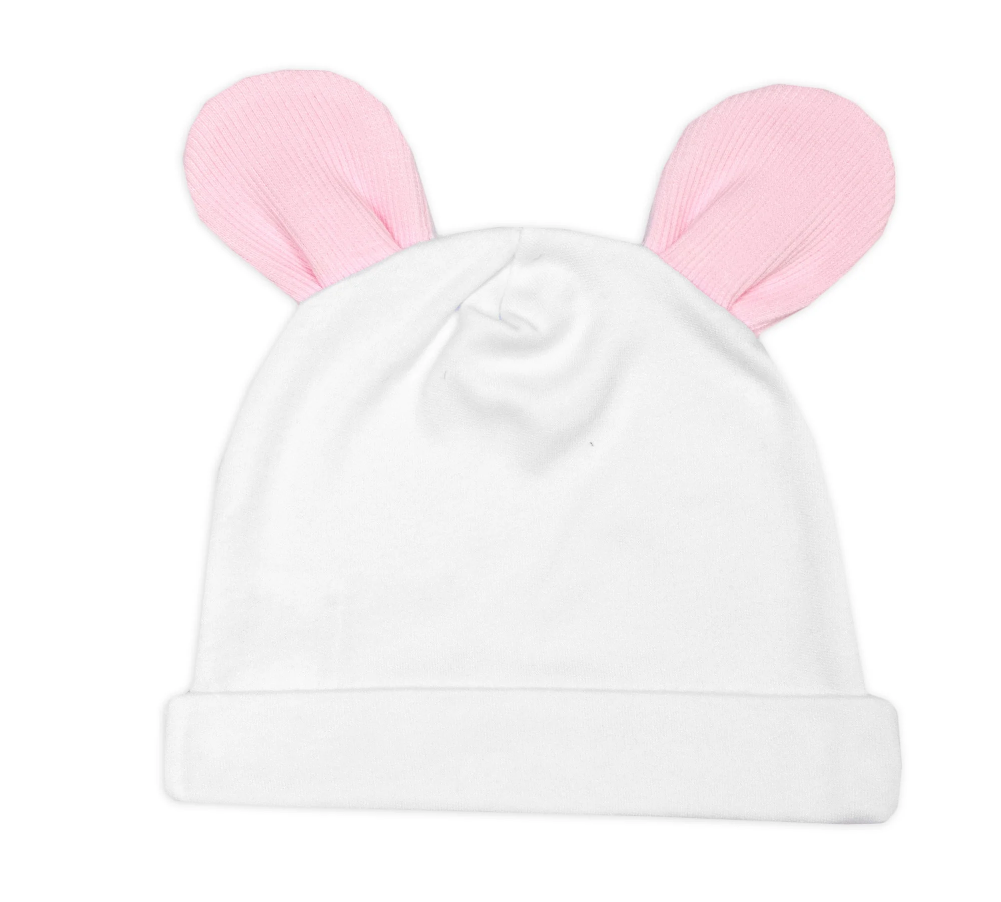 Baby Nellys Žebrovaná sada, Star 5D, body, polodupačky, kabátek, čepička - růžová, bílá,68