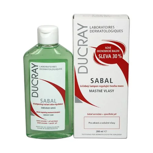 Ducray Sabal Šampon regulující tvorbu mazu 200 ml