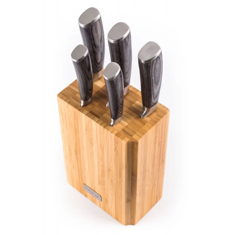 G21 Sada nožů Gourmet Stone 5 ks + bambusový blok