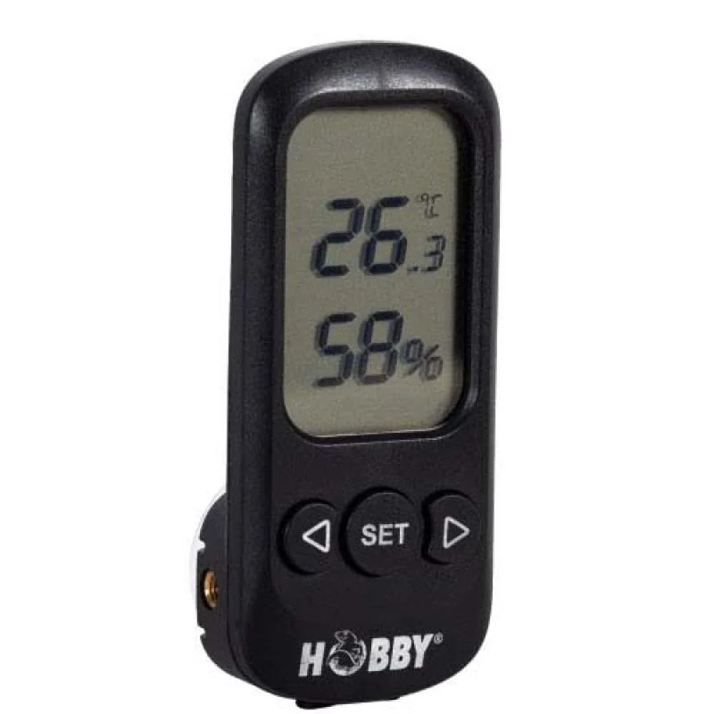Hobby digitální teploměr a vlhkoměr s funkcí alarmu s přesností +/- 0,5° C, +/