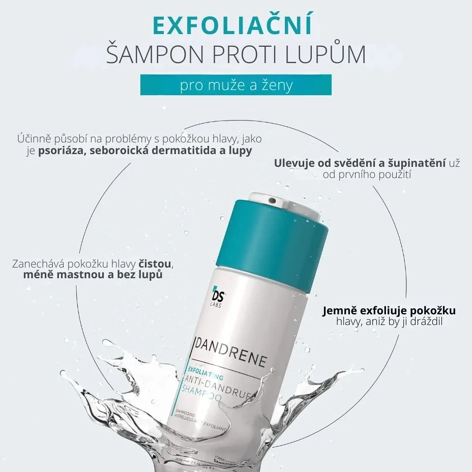 DS Laboratories Dandrene šampon proti lupům 205 ml